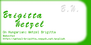 brigitta wetzel business card